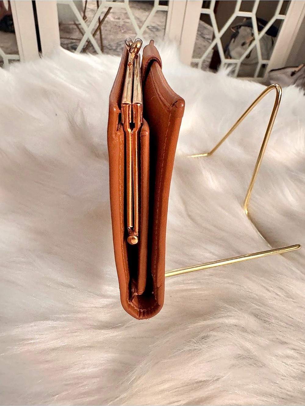 Celine Vintage Macadam Monogram Kisslock Long Wallet Brown - Picture 6 of 15